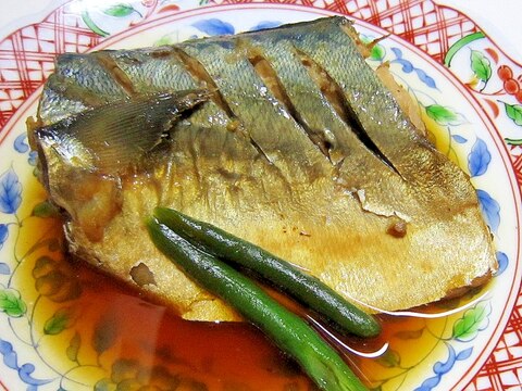 ずぼら飯(~_~;)生姜たっぷり煮さば